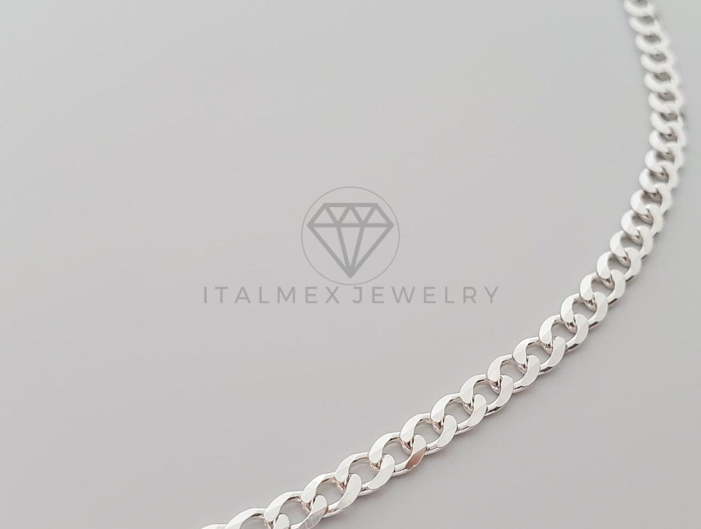 Cadena Cubana 3mm Plata .925