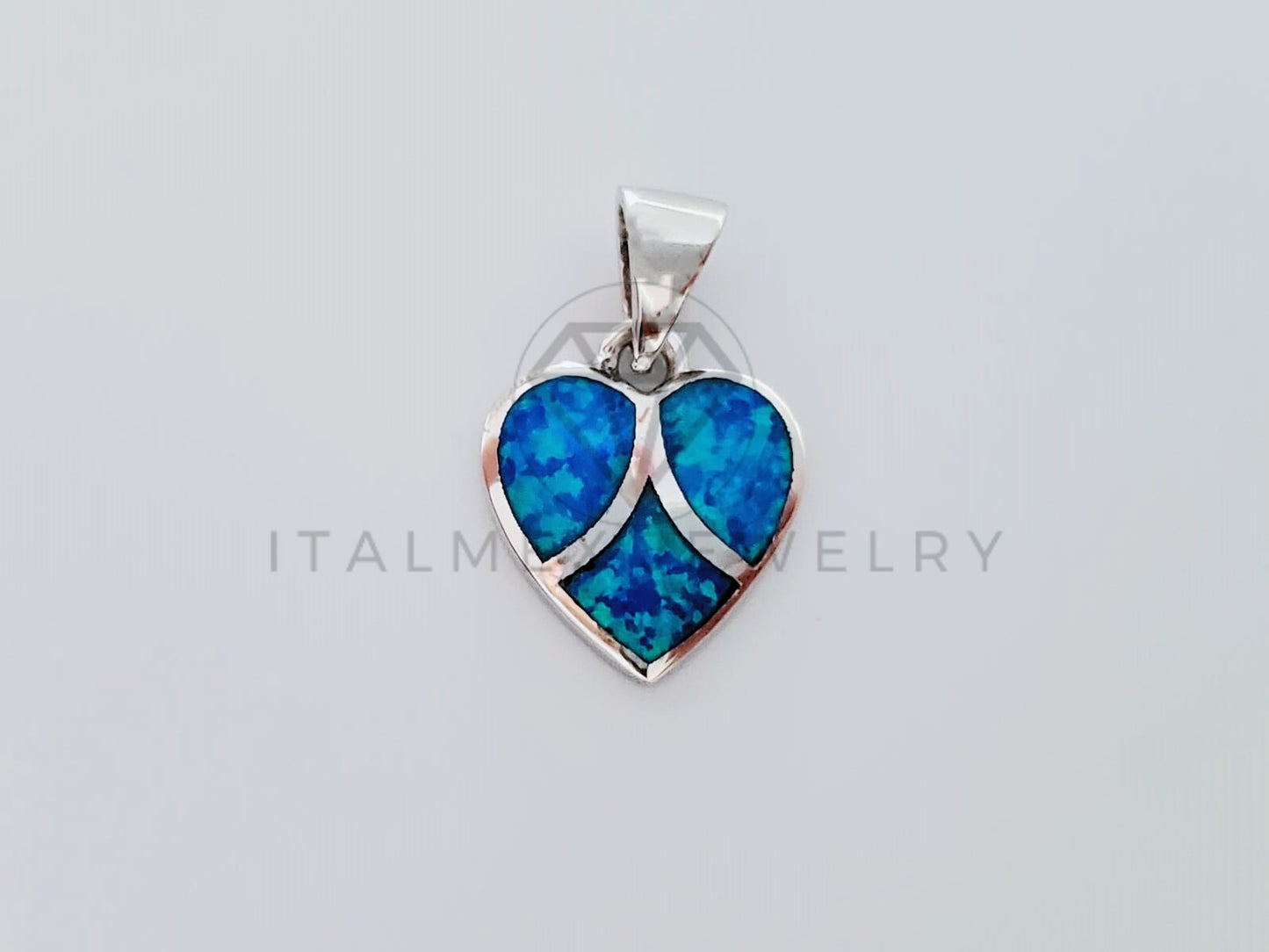 Dije No Religioso - 105156 - Dije Corazon Turquesa Plata .925