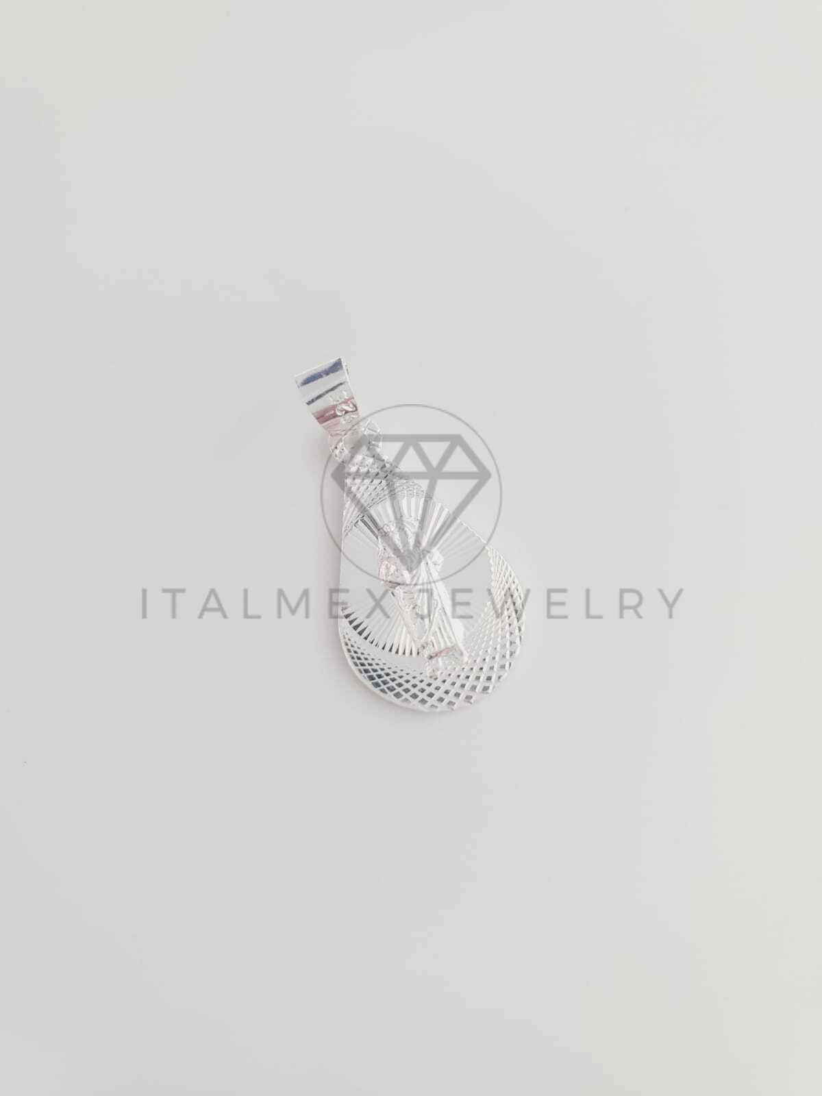 Dije Religioso - 102526 - Medalla Diamantada San Judas Plata Fina .925
