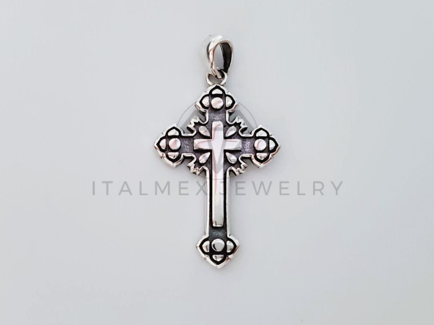Dije Religioso - 105153 - Dije Cruz Gotica Plata .925