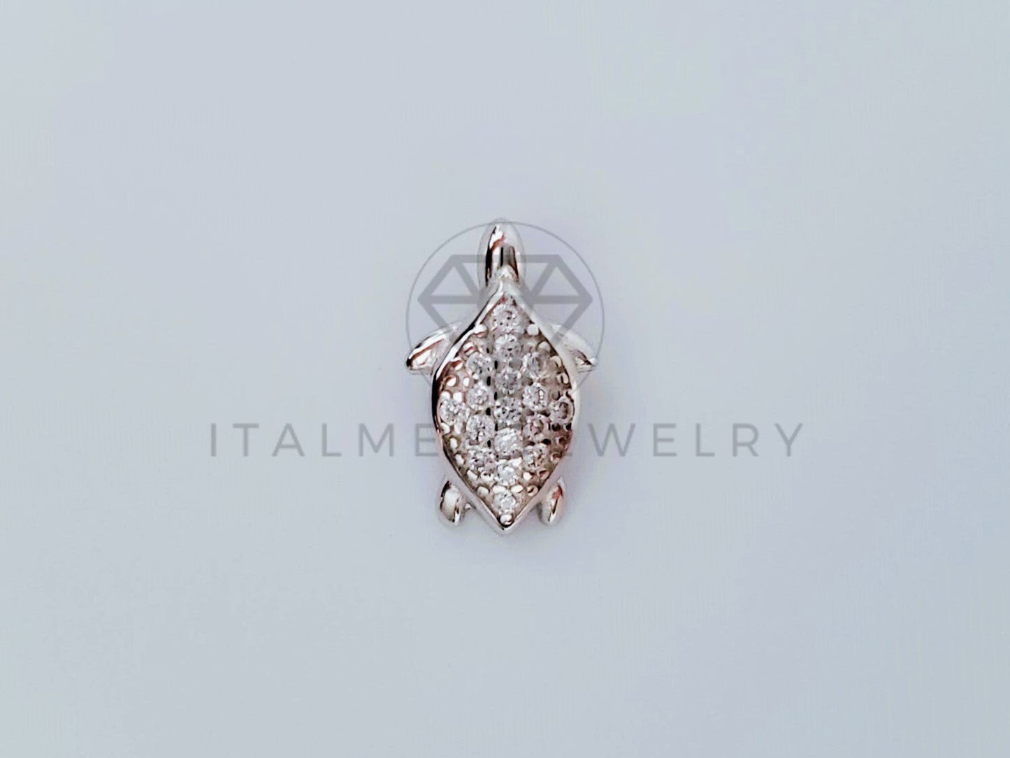 Dije Elegante - 104992 - Diseño Tortuga con Circonia Mini Plata .925