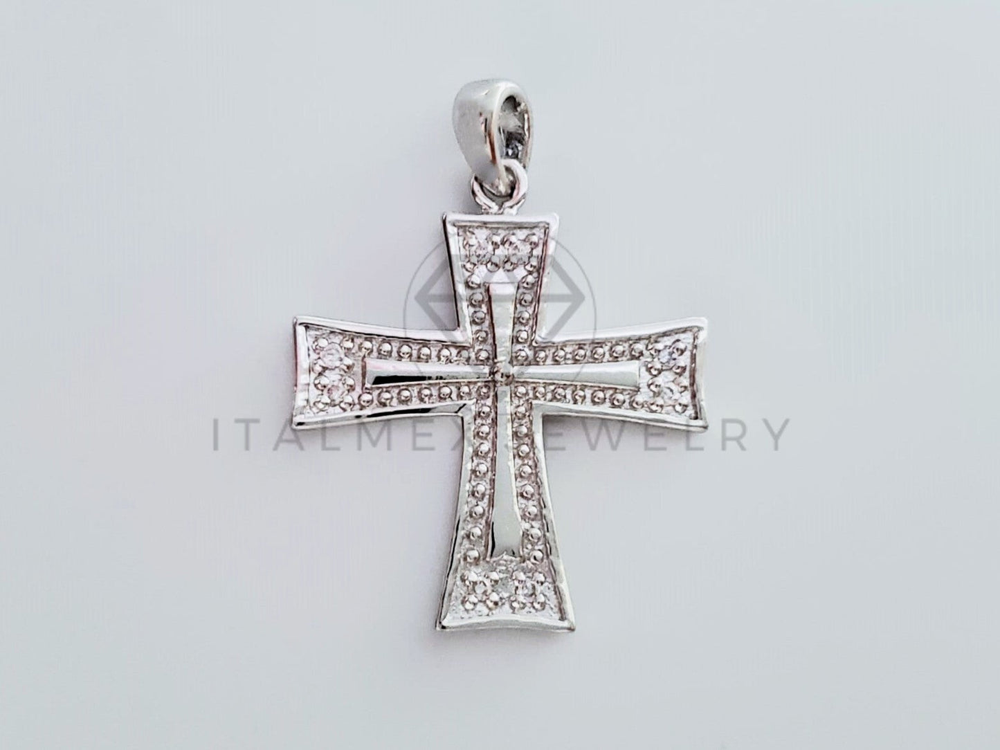 Dije Religioso - 105171 - Dije Cruz Cuadrada Plata .925