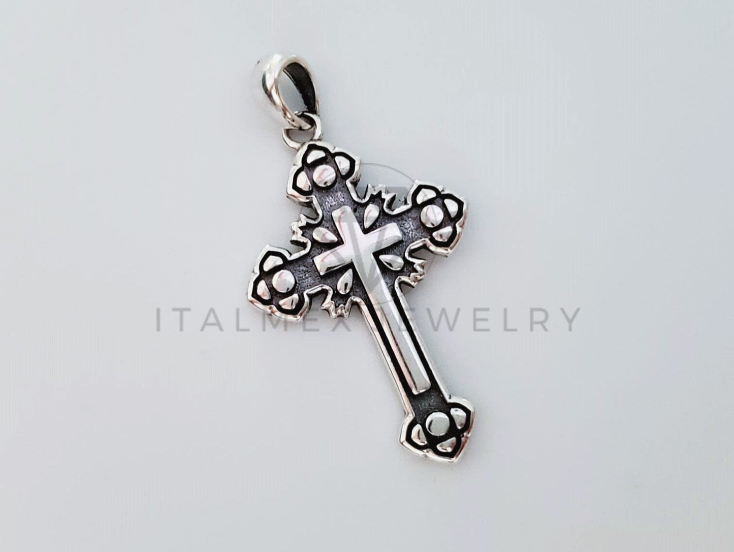 Dije Religioso - 105153 - Dije Cruz Gotica Plata .925
