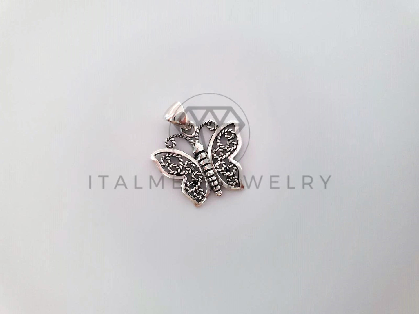 Dije No Religioso - 104418 - Dije de Mariposa en Plata Fina .925