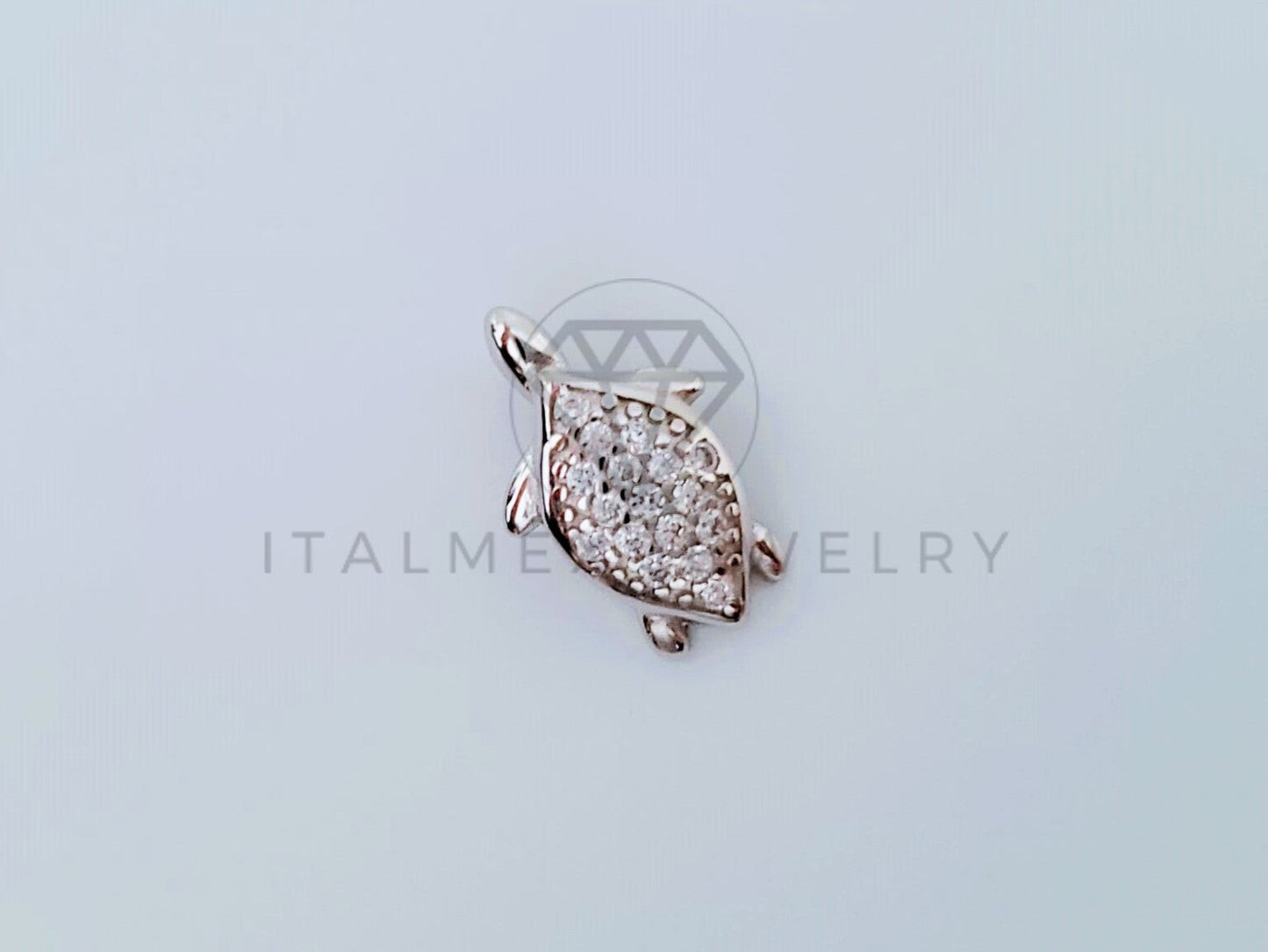 Dije Elegante - 104992 - Diseño Tortuga con Circonia Mini Plata .925