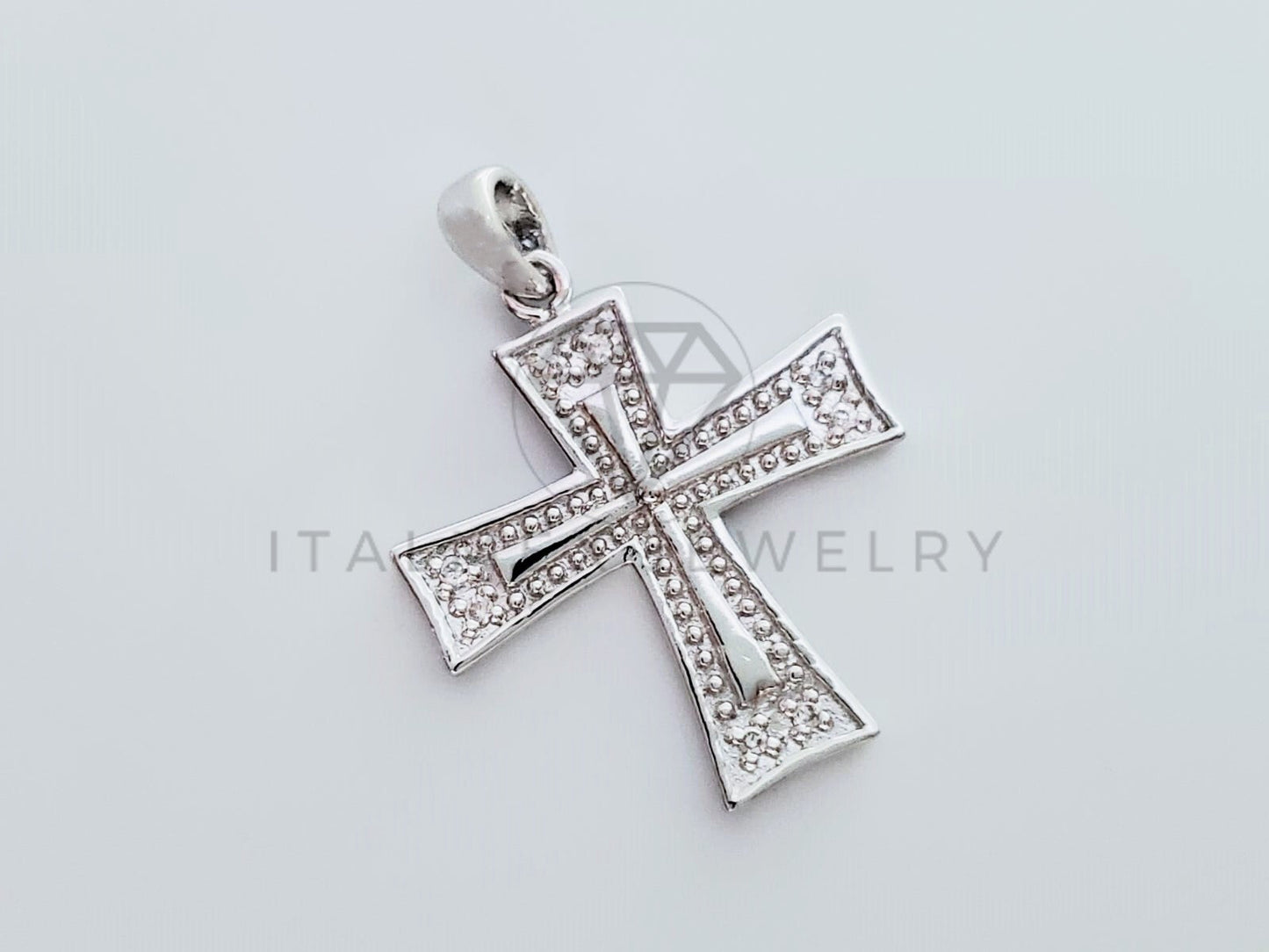 Dije Religioso - 105171 - Dije Cruz Cuadrada Plata .925