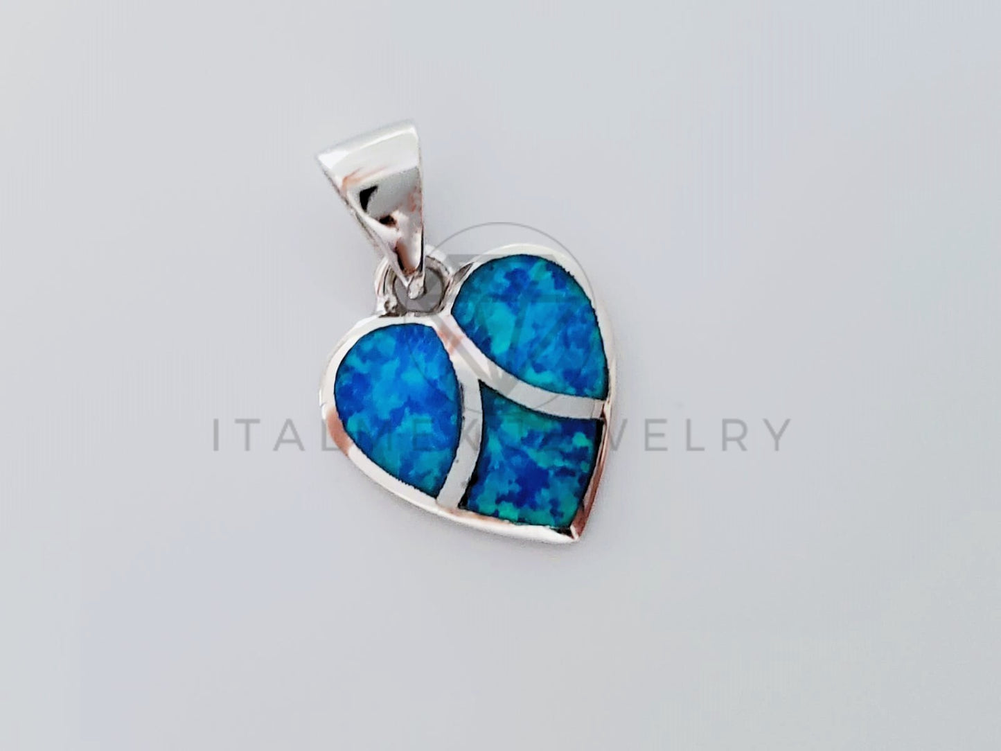 Dije No Religioso - 105156 - Dije Corazon Turquesa Plata .925