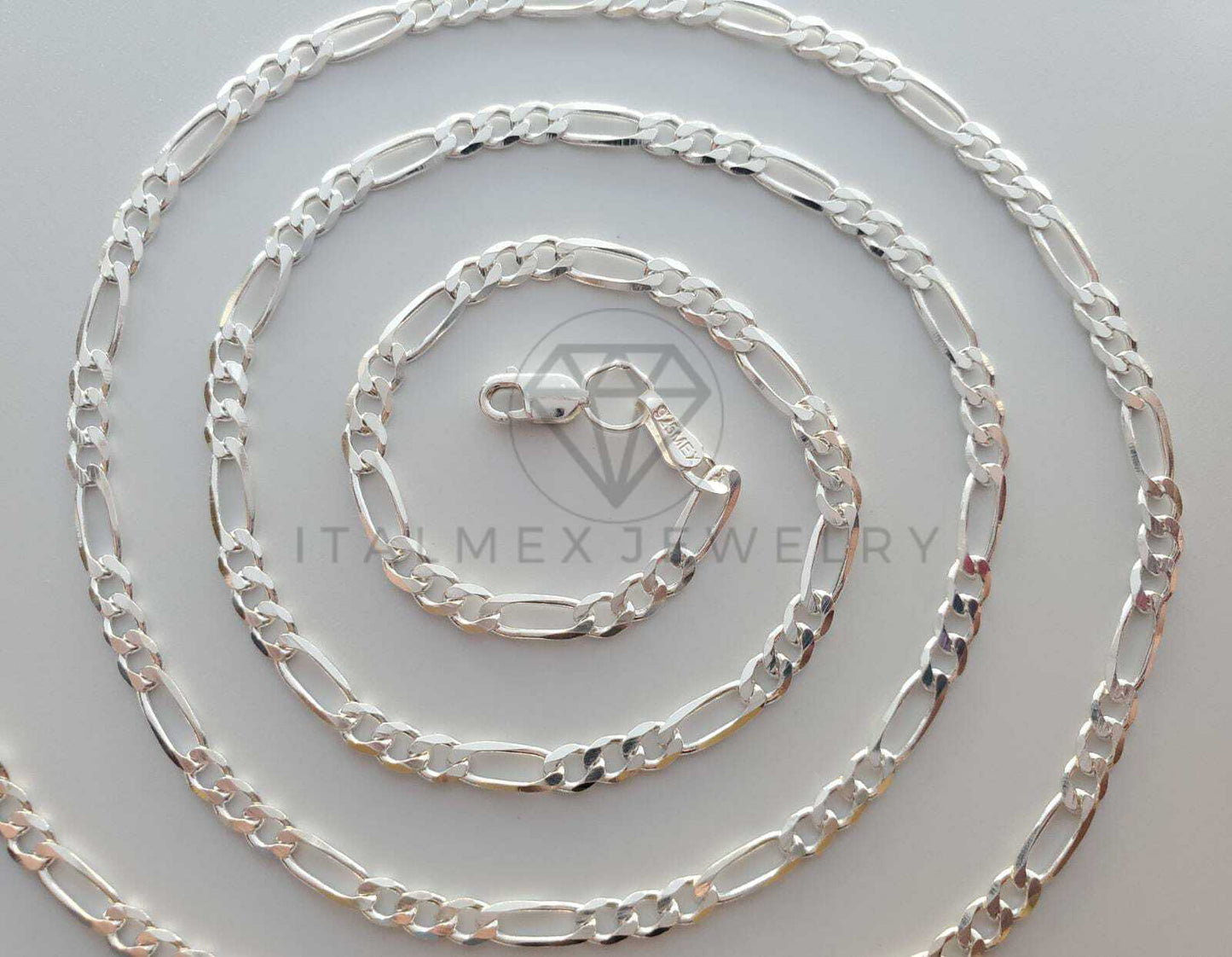Cadena Figaro 3.5mm Plata .925