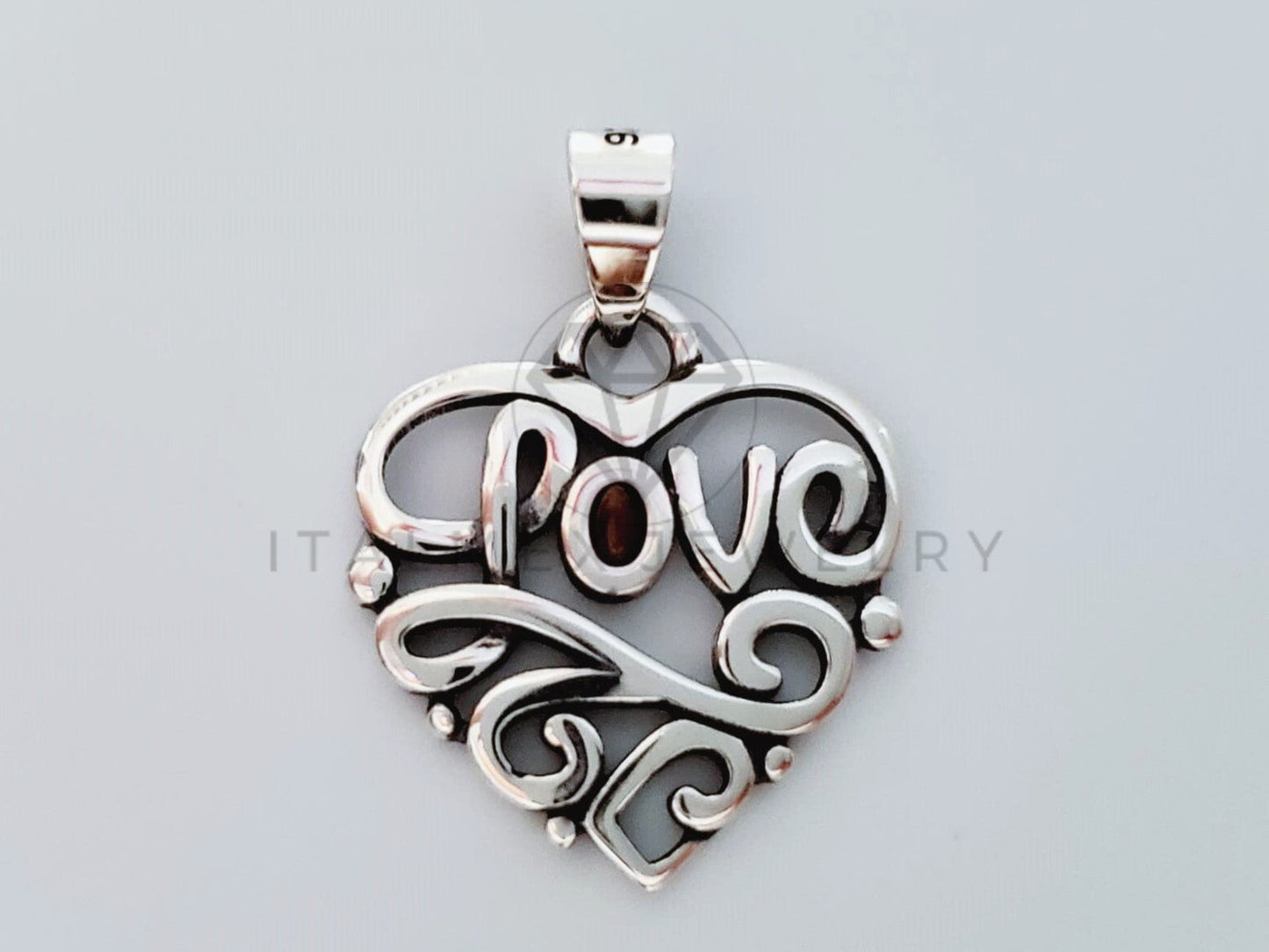 Dije No Religioso - 105154 - Dije Corazon "Love" Plata .925