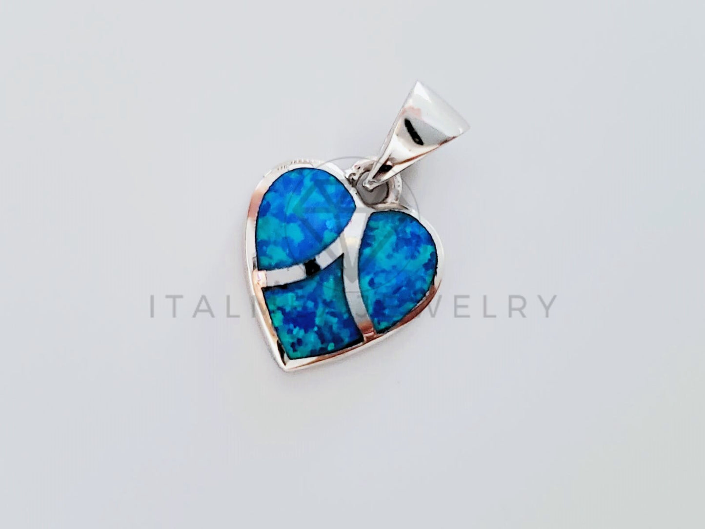 Dije No Religioso - 105156 - Dije Corazon Turquesa Plata .925