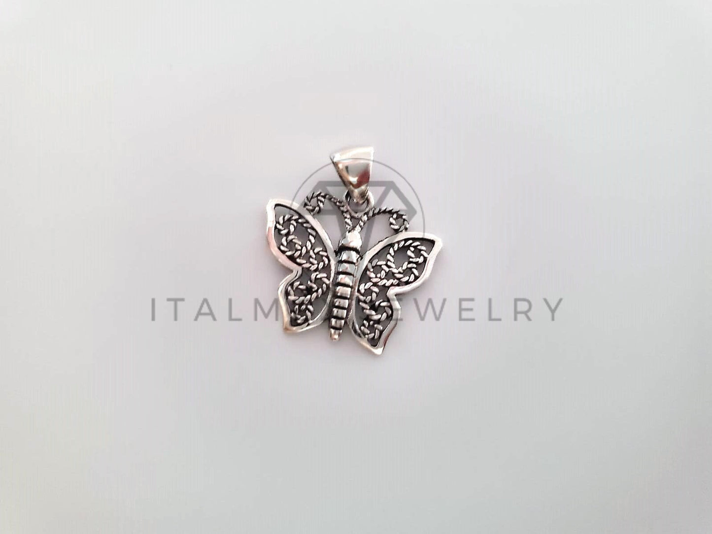 Dije No Religioso - 104418 - Dije de Mariposa en Plata Fina .925
