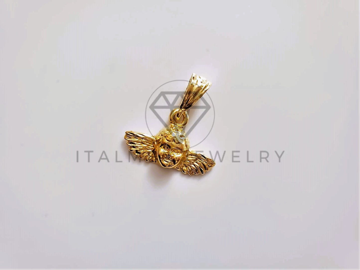 Dije de Lujo - 104188 - Dije Rostro Angelito Oro Laminado 18K