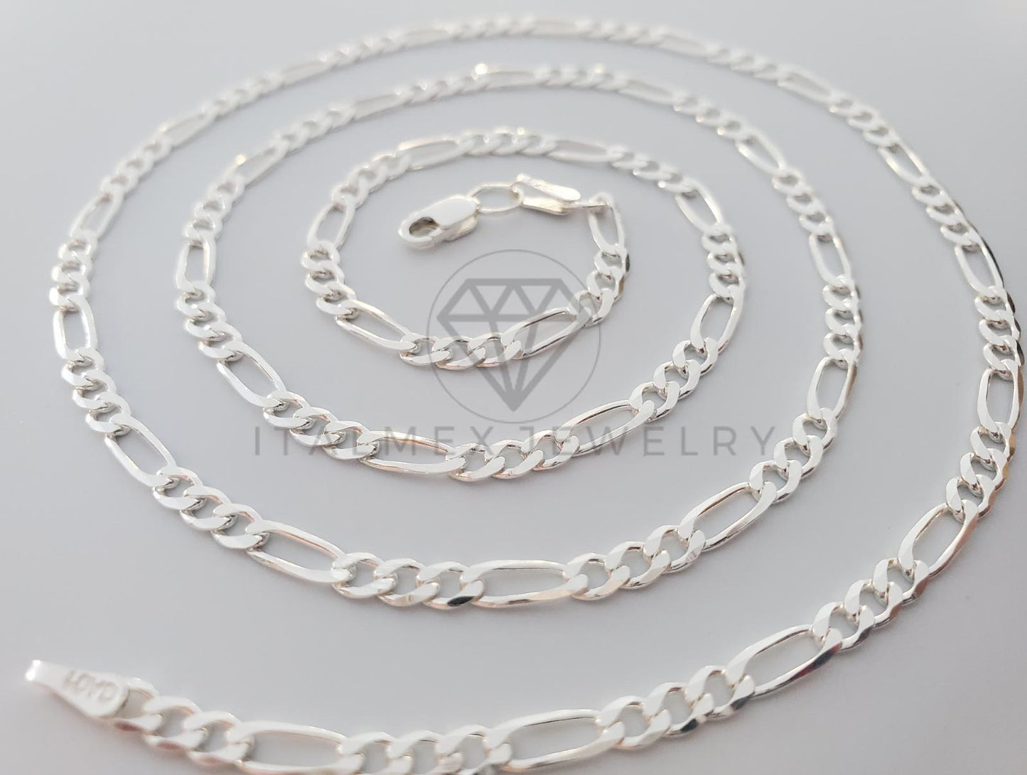 Cadena Figaro 3.5mm Plata .925
