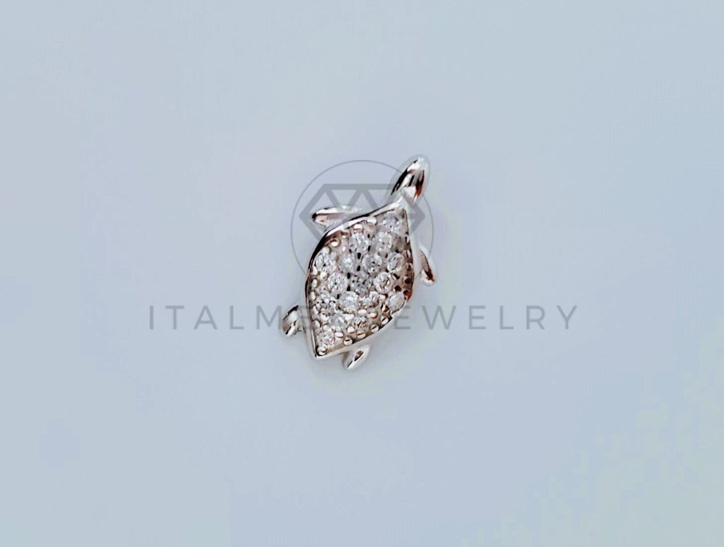 Dije Elegante - 104992 - Diseño Tortuga con Circonia Mini Plata .925