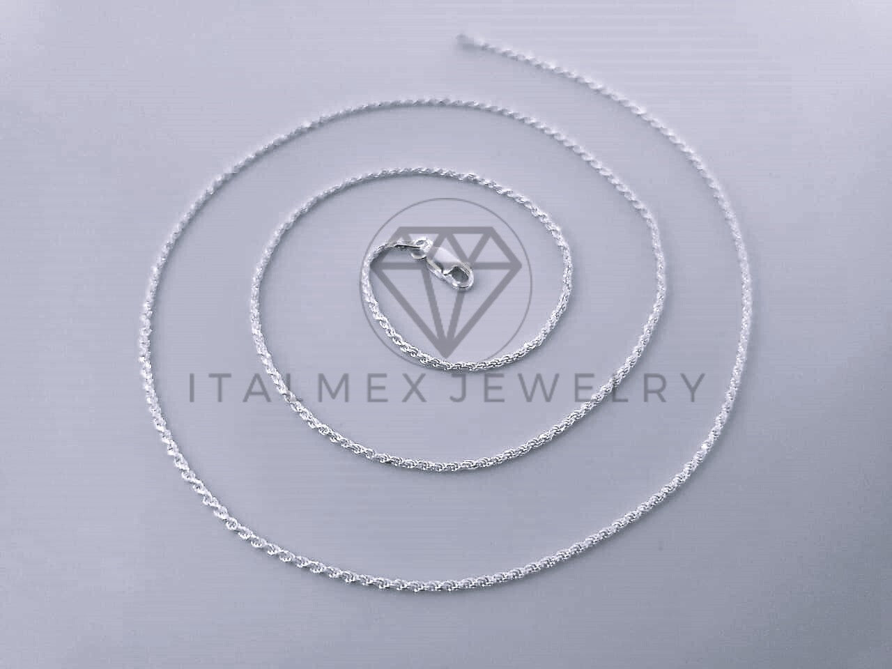 Cadena Torzal 1mm Plata .925