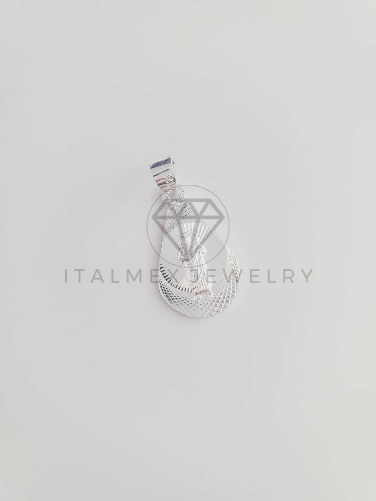 Dije Religioso - 102526 - Medalla Diamantada San Judas Plata Fina .925