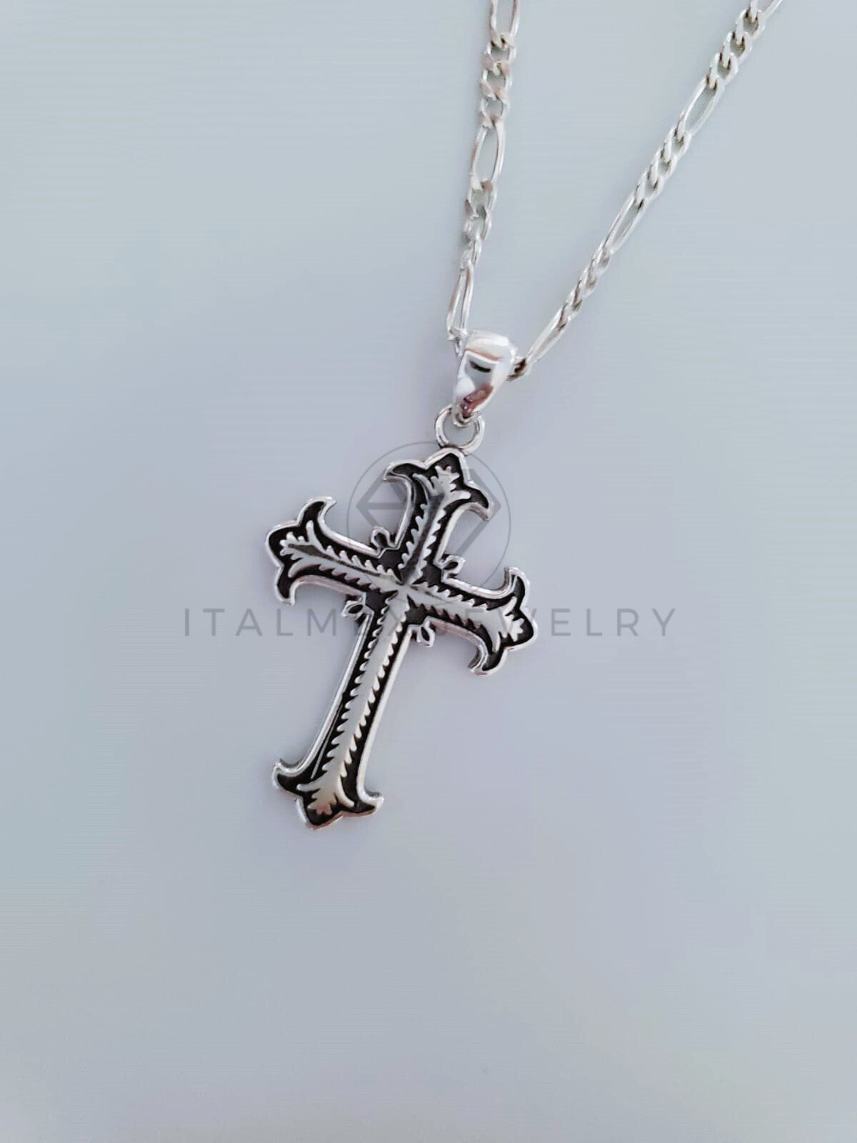 Dije Religioso - 104817 - Dije Cruz Gotica Chica Plata .925
