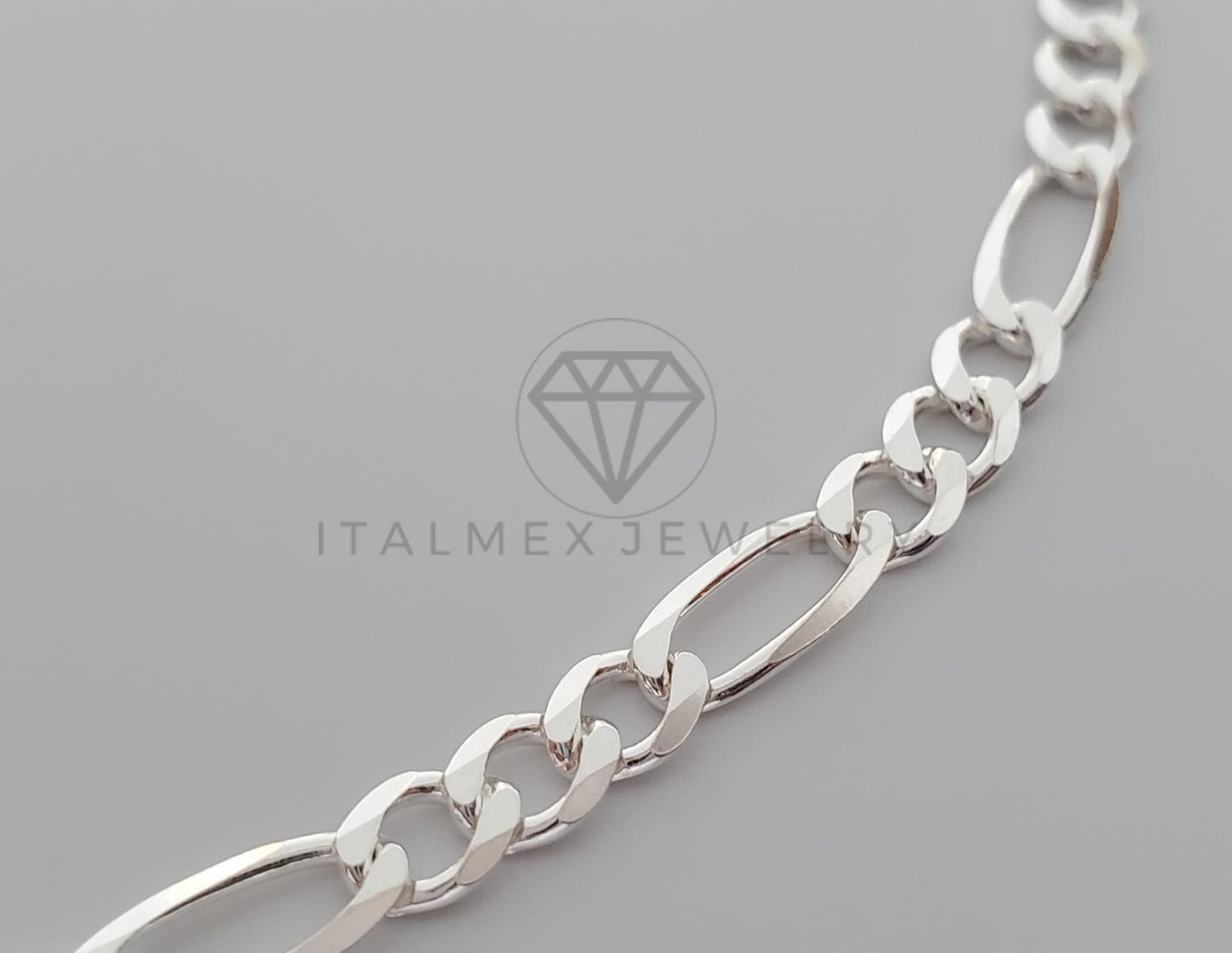 Cadena Figaro 4mm Plata .925