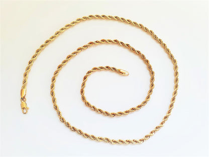 4mm Rope Design | 18K Gold-Plated Chain