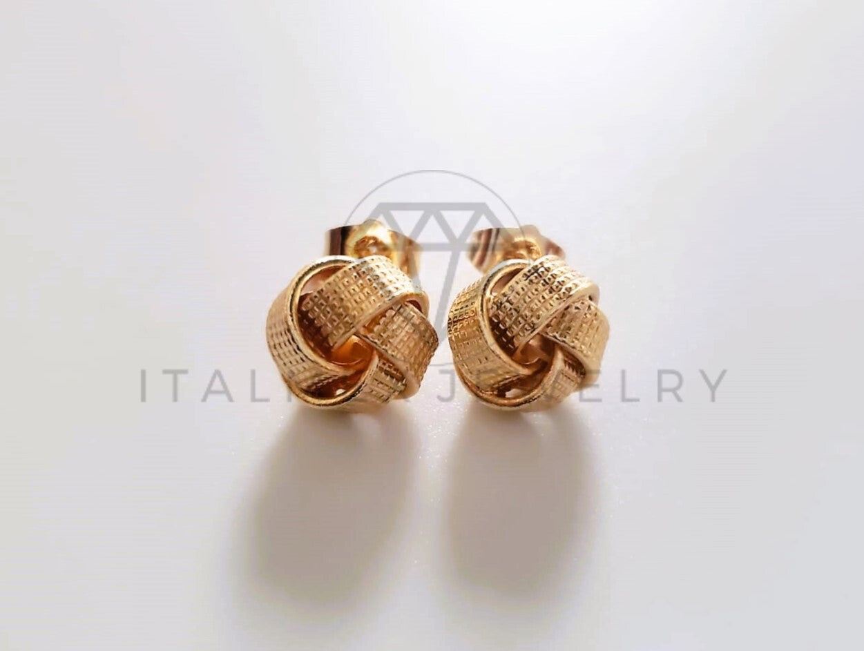Broquel de Lujo - 103672 - Diseño de Moño con Puntitos Oro Laminado 18K