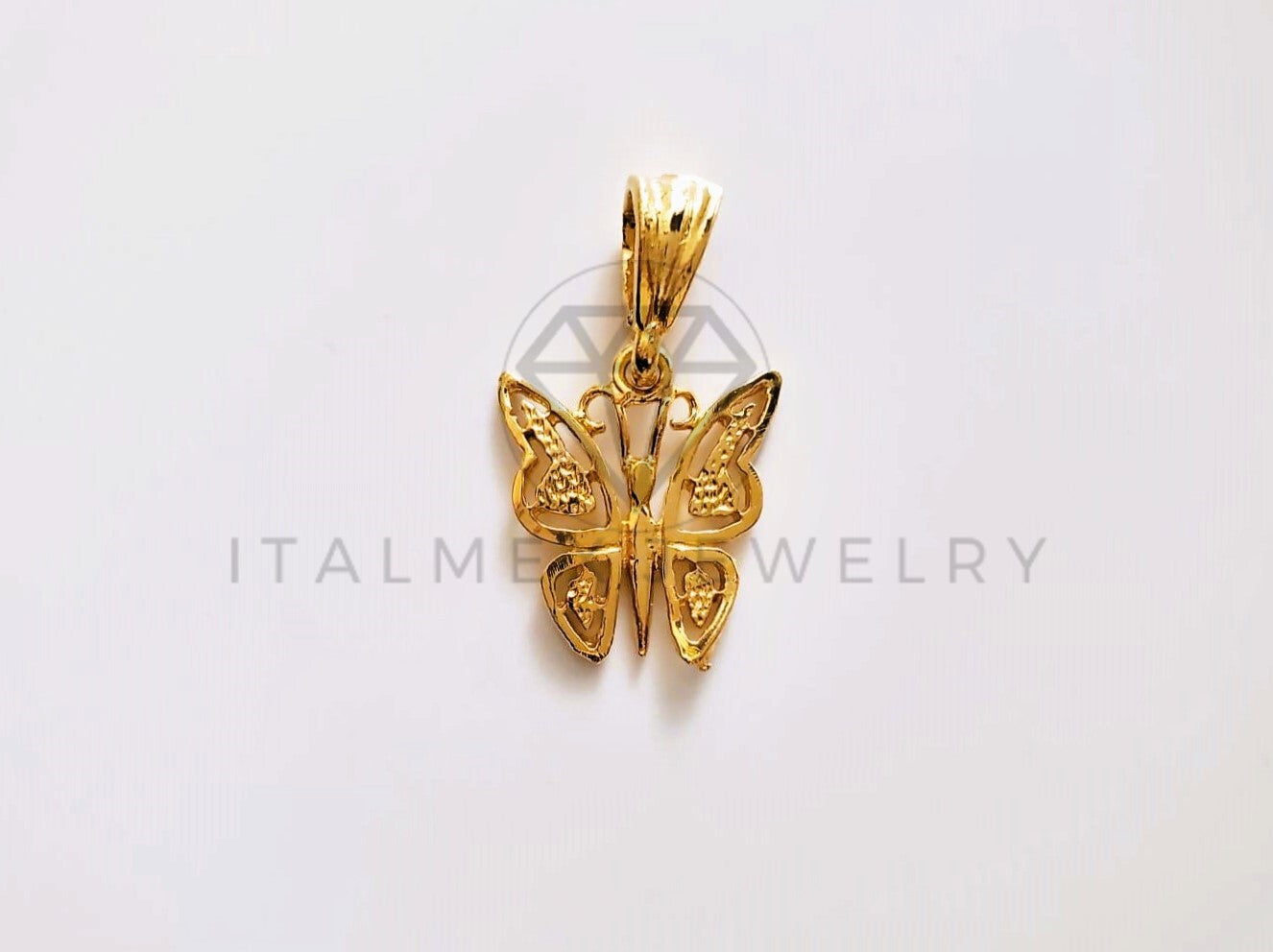 Dije de Lujo - 104191 - Dije Mariposa Clásico Oro Laminado 18K