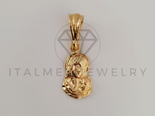 Dije de Lujo - 104244 - Dije de Madre y Bebé Oro Laminado 18K