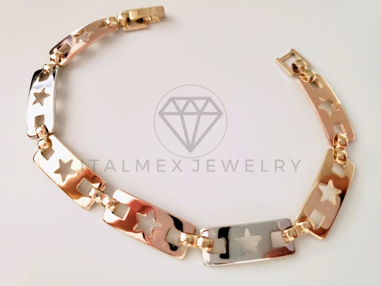 Pulsera de Lujo - 105292 - Pulsera Estrella Florentino Oro Laminado 18K