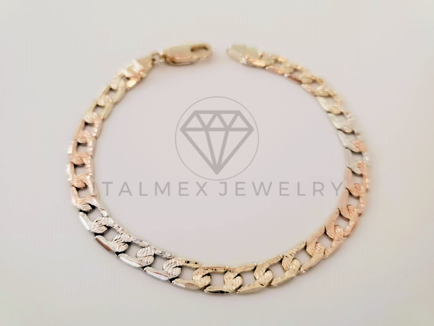 Pulsera de Lujo - 105303 - Pulsera Cubana Miami Florentino 5mm Oro Laminado 18K