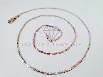 Cadena Clásica - 104946 - Estilo Gucci Espejo 2mm/20" Florentina Oro Laminado 18K