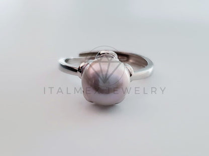 Anillo de Dama - 104728 - Anillo Perla Gris Plata .925