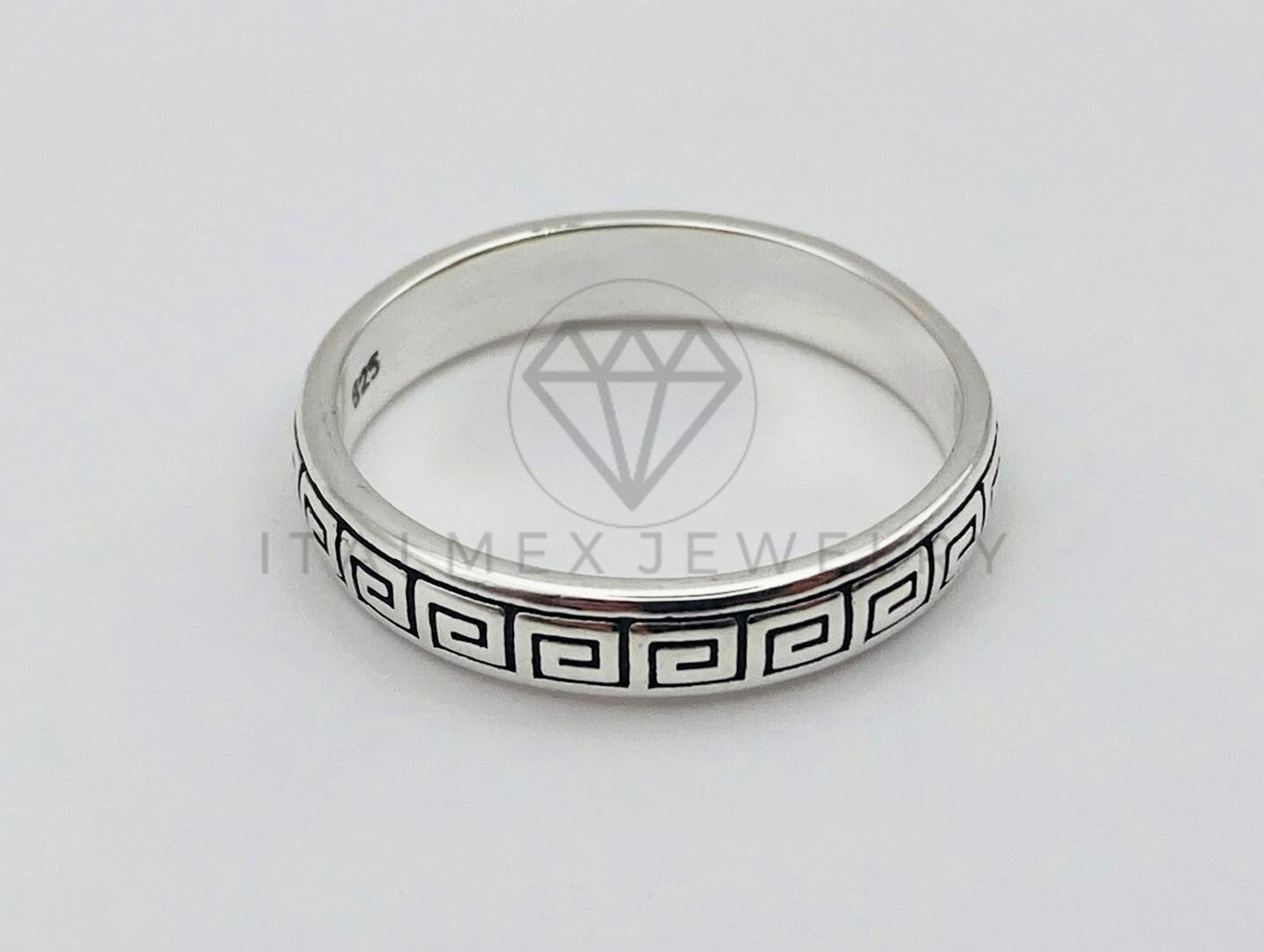 Anillo de Lujo - 105943 - Anillo Grecas Diseñador Plata .925