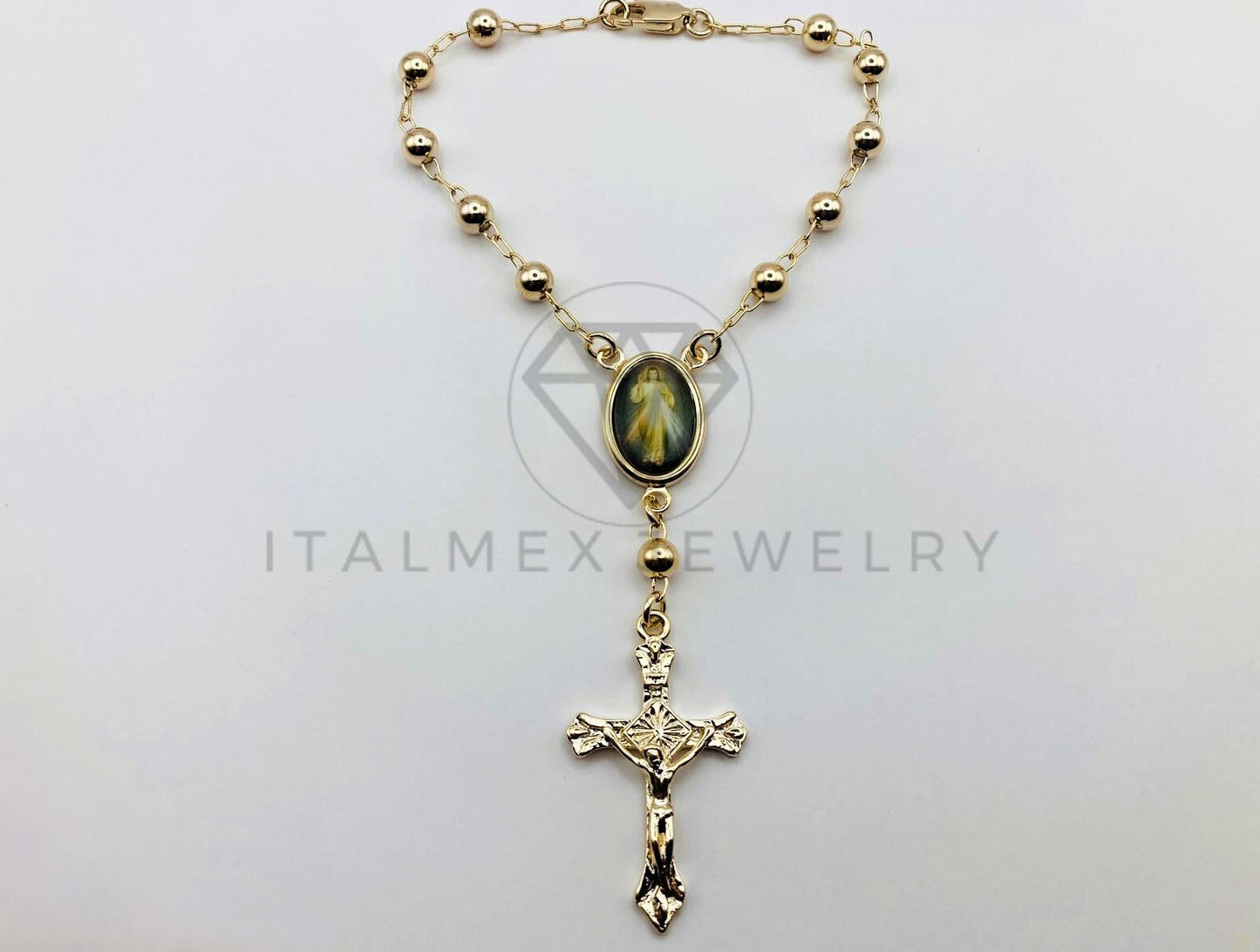 Pulsera Elegante - 102099 - Misterio de Jesucristo Nuestro Señor Oro Laminado 18K