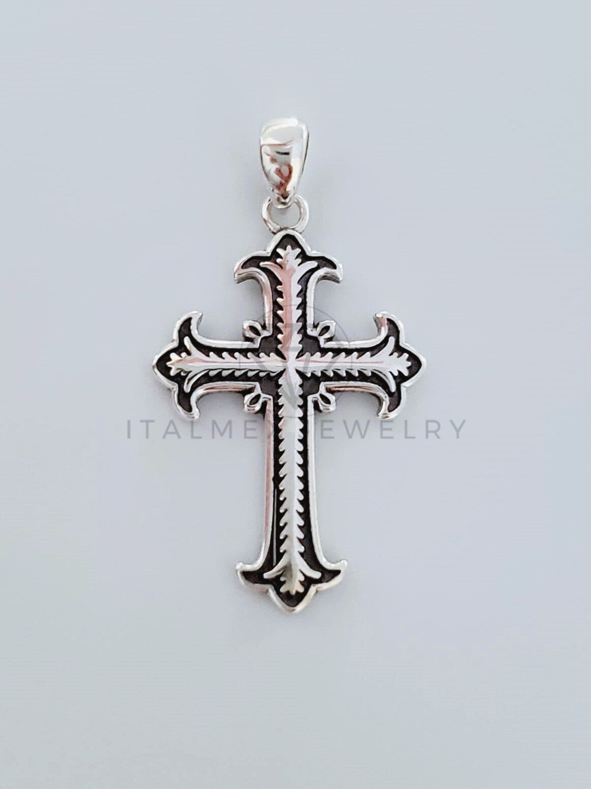 Dije Religioso - 104817 - Dije Cruz Gotica Chica Plata .925