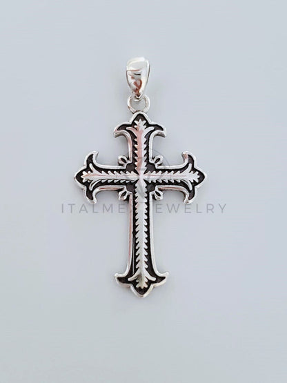 Dije Religioso - 104817 - Dije Cruz Gotica Chica Plata .925