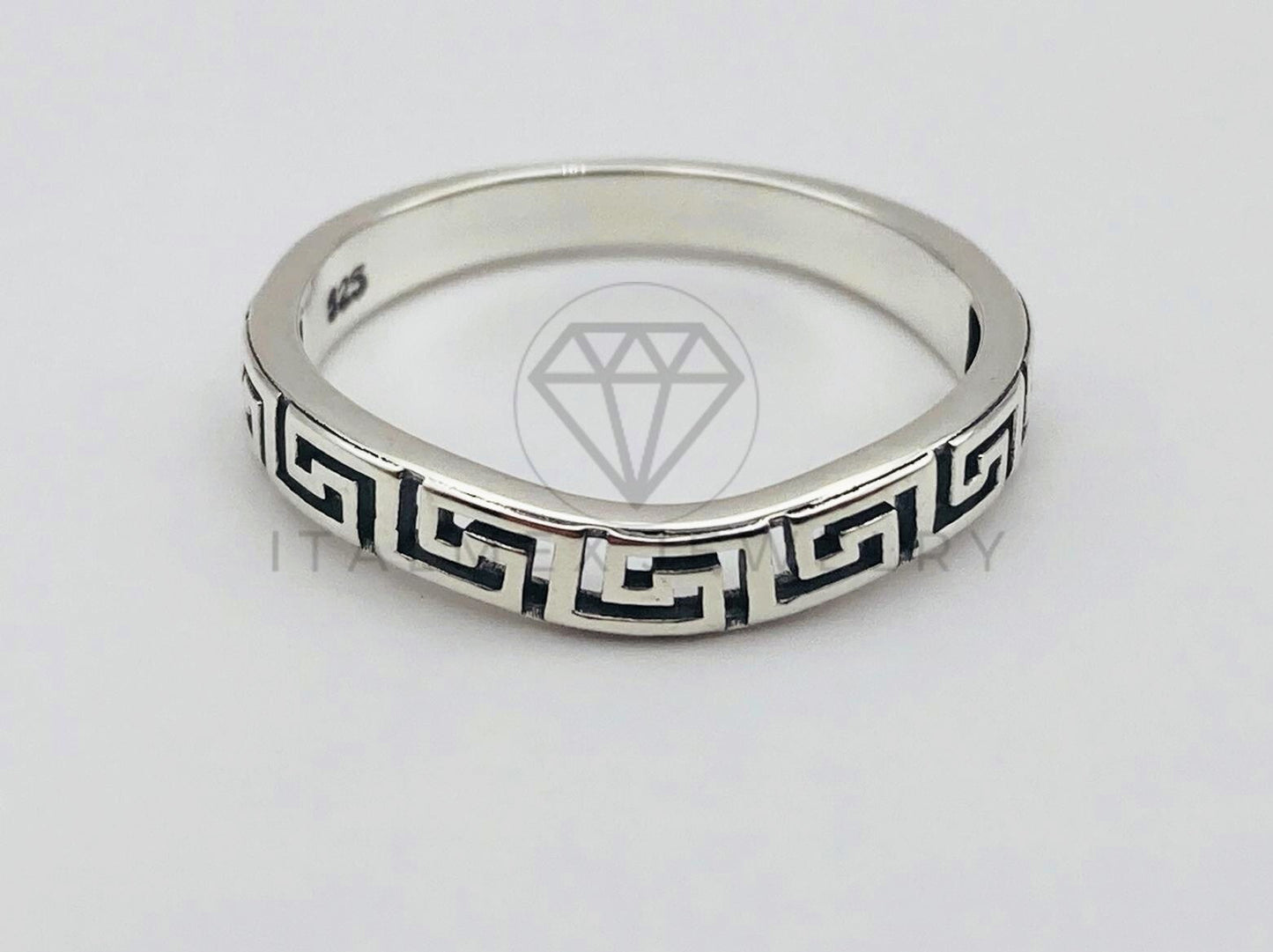 Anillo de Lujo - 105942 - Anillo Grecas Oxidadas Plata .925