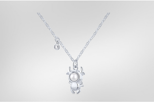Boy in Costume with Pearl | .925 Sterling Silver Necklace