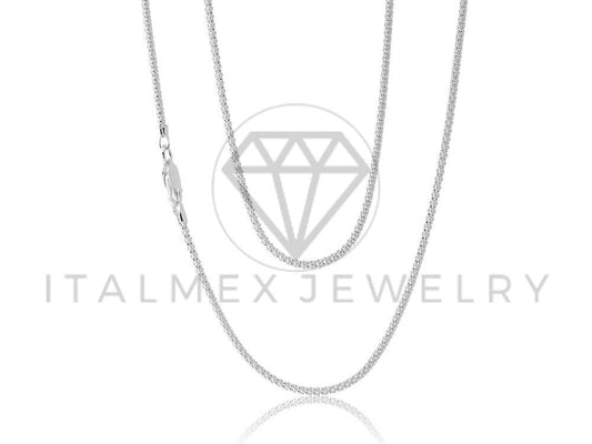Cadena Popcorn 1.3mm Plata .925