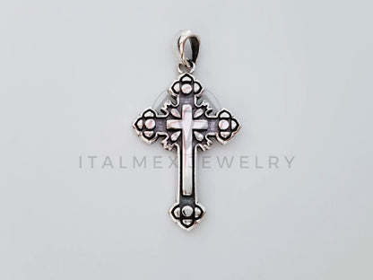 Dije Religioso - 105153 - Dije Cruz Gotica Plata .925