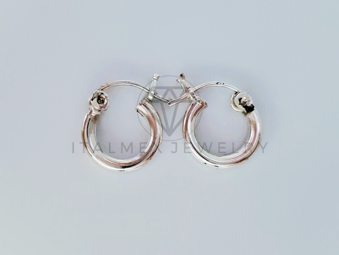 Arete de Lujo - 105212 - Arracada Lisa 14mm Plata .925