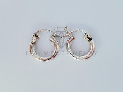 Arete de Lujo - 105212 - Arracada Lisa 14mm Plata .925