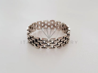 Anillo de Caballero - 104790 - Anillo Caballero Argolla Cadena Plata .925