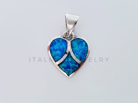 Dije No Religioso - 105156 - Dije Corazon Turquesa Plata .925