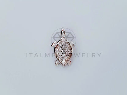 Dije Elegante - 104992 - Diseño Tortuga con Circonia Mini Plata .925