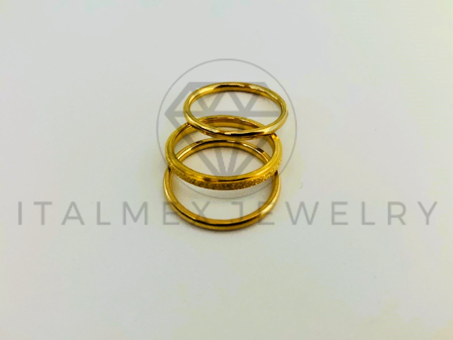 Anillo de Lujo - 105447 - Anillos Fin de Semana Oro Laminado 18K