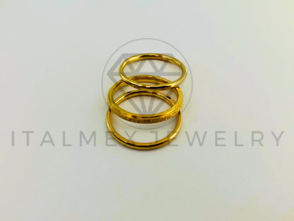 Anillo de Lujo - 105447 - Anillos Fin de Semana Oro Laminado 18K