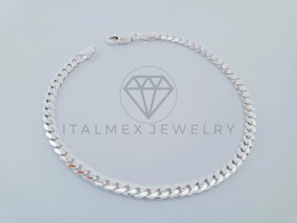 Pulsera Cubana Miami 4mm Plata .925