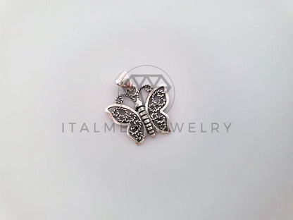 Dije No Religioso - 104418 - Dije de Mariposa en Plata Fina .925