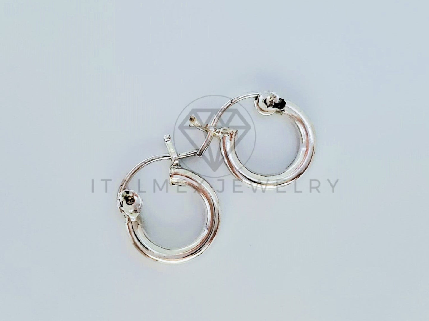 Arete de Lujo - 105212 - Arracada Lisa 14mm Plata .925