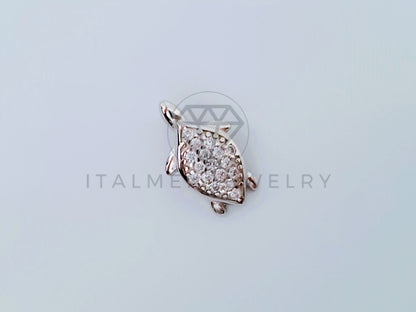 Dije Elegante - 104992 - Diseño Tortuga con Circonia Mini Plata .925