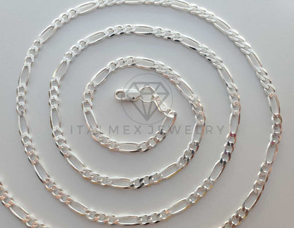 Cadena Figaro 3mm Plata .925